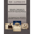 Saltonstall V. Saltonstall U.S. Supreme Court Transcript of Record with Supporting Pleadings