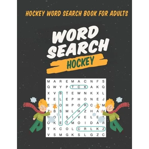 Hockey Word Search Book For Adults: Large Print Puzzle For Adults & Seniors