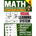 Math Kindergarten Workbook: Addition and Subtraction, Numbers 1-20, Activity Book with Questions, Puzzles, Tests with (Grade K Math Workbook)