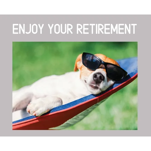 Happy Retirement Guest Book ( Landscape Hardcover ): Guest book for retirement, message book, memory book, keepsake, landscape, retirement book to sig