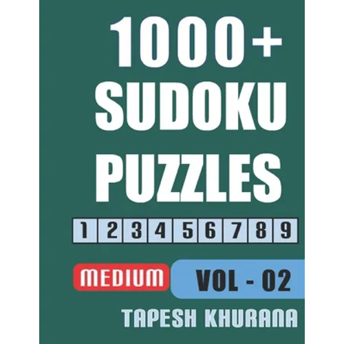1000+ Sudoku Puzzles: Large Print Sudoku Activity Book for Adults without Answers