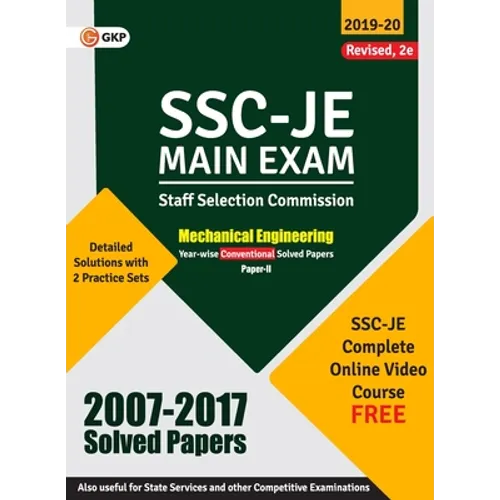 Ssc 2020: Junior Engineer - Mechanical Engineering Paper II - Conventional Solved Papers (2007-2017)