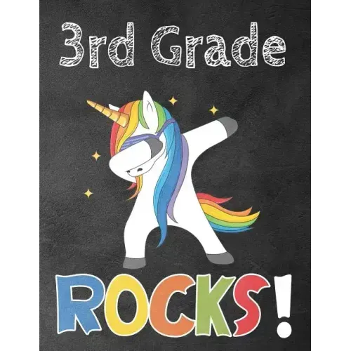 3rd Grade Rocks!: Funny Back To School notebook, Gift For Girls and Boys,109 College Ruled Line Paper, Cute School Notebook, School Comp