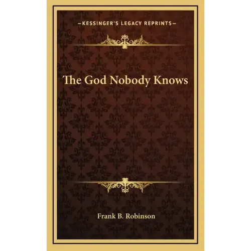 The God Nobody Knows