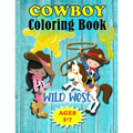 Wild West Cowboy Coloring Book: For Little Kids Ages 3-7