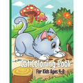 Cat Coloring Book: Cute Cat Coloring Book for Kids Ages 4-8