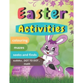 Easter Activities: Easter book with coloring, mazes, sudoku, DOT TO DOT, math, and drawing for children - Easter gift for children