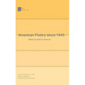 American Poetry Since 1945