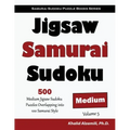 Jigsaw Samurai Sudoku: 500 Medium Jigsaw Sudoku Puzzles Overlapping into 100 Samurai Style