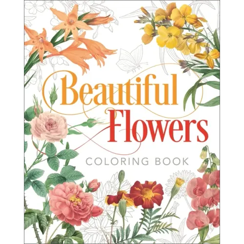 Beautiful Flowers Coloring Book