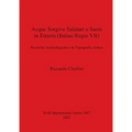 Acque Sorgive Salutari e Sacre in Etruria (Italiae Regio VII): Ricerche Archeologiche e di Tipografia Antica
