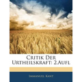 Critik Der Urtheilskraft: Zwente Auflage