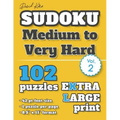 David Karn Sudoku - Medium to Very Hard Vol 2: 102 Puzzles, Extra Large Print, 42 pt font size, 1 puzzle per page