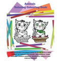 Animals - Relaxing Colouring Book - This adorable coloring book is filled with a wide variety of animals to color: Sea Animals, Farm Animals, Jungle A