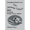 Genealogical Abstracts from the Autauga Citizen, 1853, in Prattville, Autauga County, Alabama