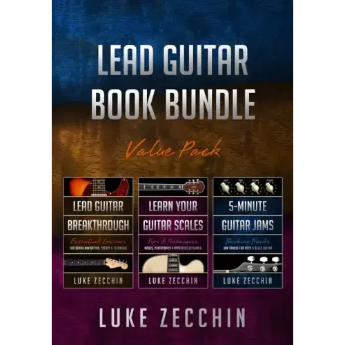 Lead Guitar Book Bundle: Lead Guitar Breakthrough + Learn Your Guitar Scales + 5-Minute Guitar Jams (Books + Online Bonus)