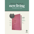 NLT Large Print Thinline Reference Bible, Filament Enabled (Leatherlike, Peony Pink, Red Letter)