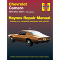 Chevrolet Camero V8 Repair Manual: 1970 Thru 1981