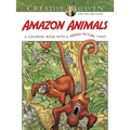 Creative Haven Amazon Animals: A Coloring Book with a Hidden Picture Twist