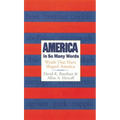 America in So Many Words: Words That Have Shaped America