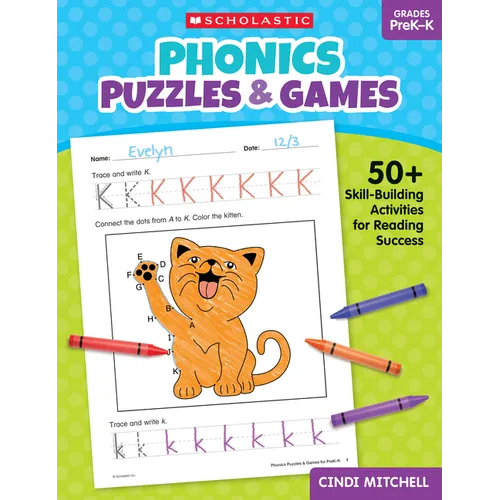 Phonics Puzzles & Games for Prek-K