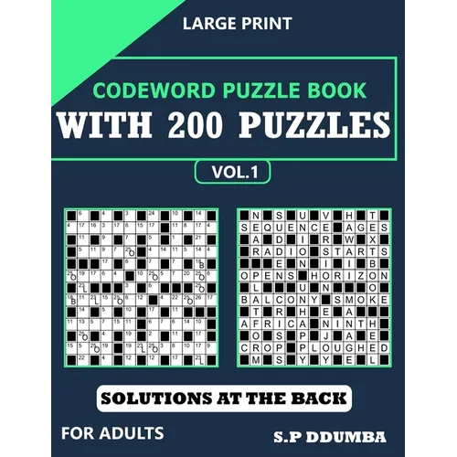 Codeword Puzzle Book with 200 Puzzles