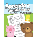Aprende a escribir letras ligadas y de imprenta: Cuaderno de Escritura para Niños de 3 a 6 años Libro para Aprender a Escribir Ejercicios de Escritura
