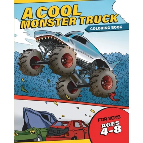 A Cool Monster Truck Coloring Book
