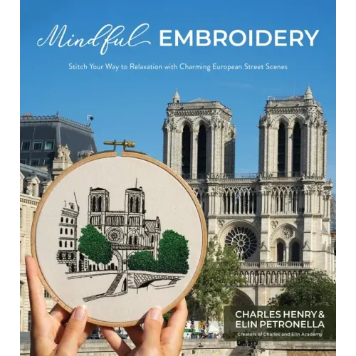 Mindful Embroidery: Stitch Your Way to Relaxation with Charming European Street Scenes