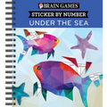 Brain Games - Sticker by Number: Under the Sea - 2 Books in 1 (42 Images to Sticker)