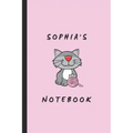 Sophia's Notebook: Personalised Cat Themed Notepad