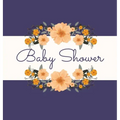 Floral Baby Shower Guest Book (Hardcover): Baby shower guest book, celebrations decor, memory book, baby shower guest book, celebration message log bo