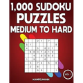 1,000 Sudoku Puzzles Medium to Hard: Big Sudoku Puzzle Book for Adults with Solutions (Vol. 1)
