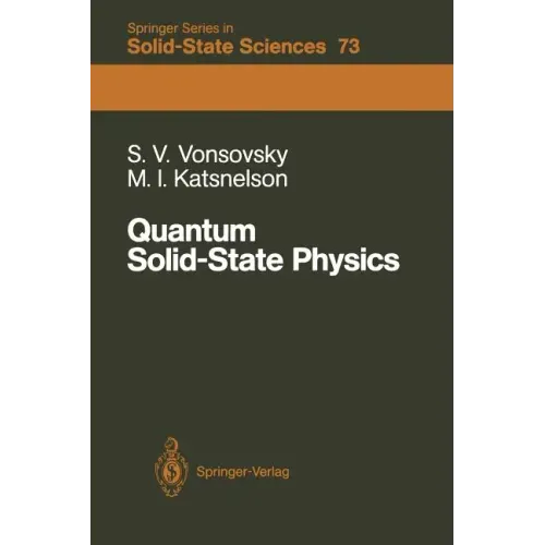 Quantum Solid-State Physics