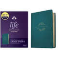 NKJV Life Application Study Bible, Third Edition, Large Print (Leatherlike, Teal Blue, Red Letter)