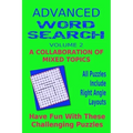 Advanced Word Search Adult Series Volume 2: Collaboration Mixed Topics: Puzzles with right angle word patterns