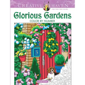 Creative Haven Glorious Gardens Color by Number Coloring Book
