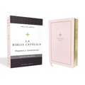 Biblia Católica, Regalos Y Ceremonias, Piel Reciclada, Rosado, Comfort Print