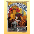 Alphonse Mucha Cross Stitch Pattern Book: Bieres de la Meuse