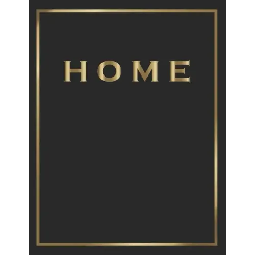 Home: Gold and Black Decorative Book - Perfect for Coffee Tables, End Tables, Bookshelves, Interior Design & Home Staging Ad