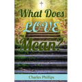 What Does Love Mean?
