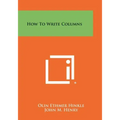 How to Write Columns