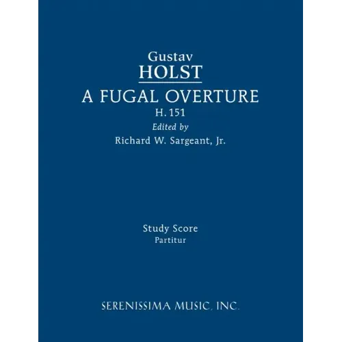 A Fugal Overture, H.151: Study score