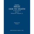 Ode to Death, H.144: Study score