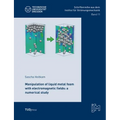 Manipulation of liquid metal foam with electromagnetic fields: a numerical study