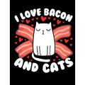 I Love Bacon And Cats: A book for cat & bacon lovers