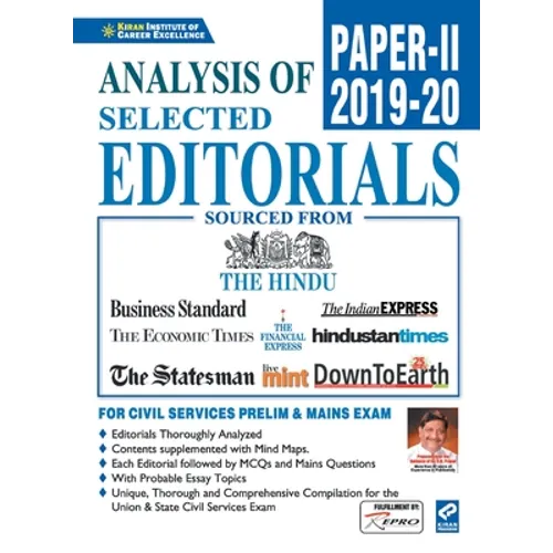 Analysis of Selected Editorials Paper-2 (2019-2020)