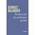 Recherche du politique perdu