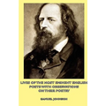 Lives of the Most Eminent English Poets with Observations on Their Poetry