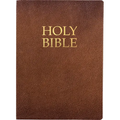 Kjver Holy Bible, Large Print, Acorn Bonded Leather, Thumb Index: (King James Version Easy Read, Red Letter, Brown)